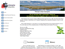 Tablet Screenshot of harrenterprise.com